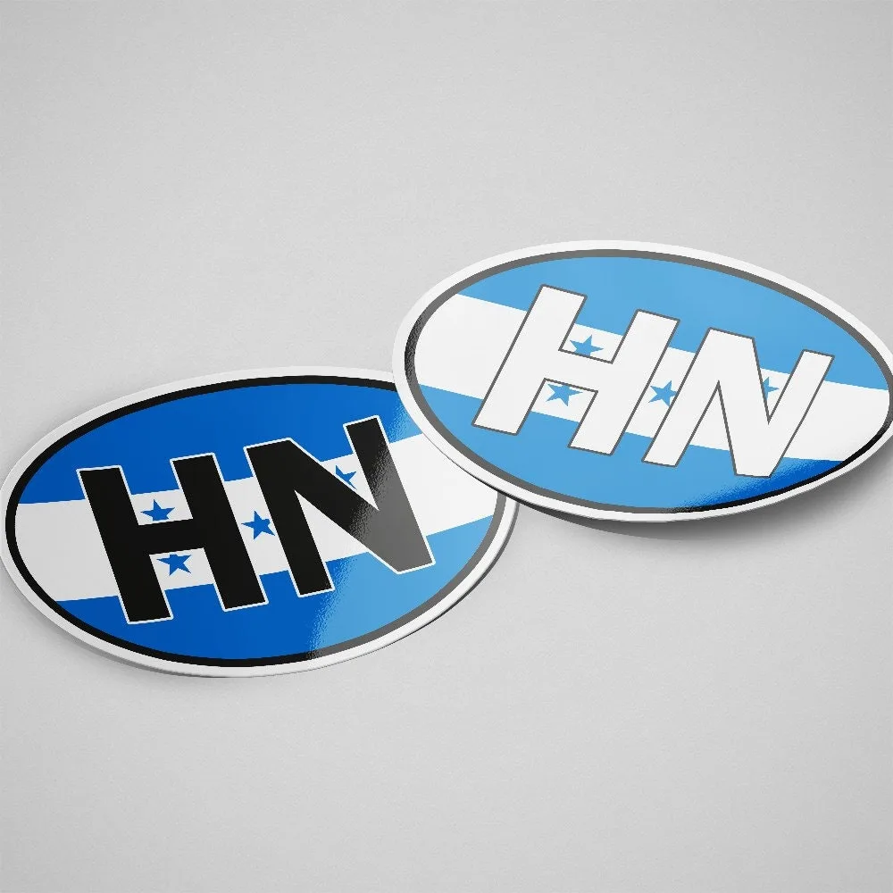 Honduras Sticker Oval Flag