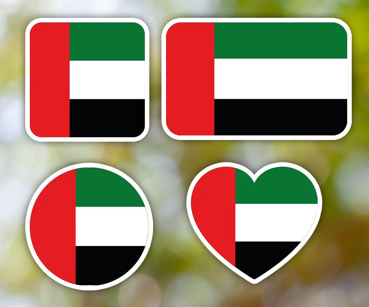 United Arab Emirates Geometric Sticker