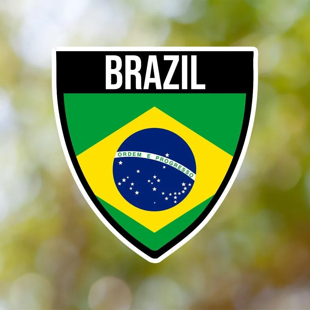 Brazil Shield Sticker