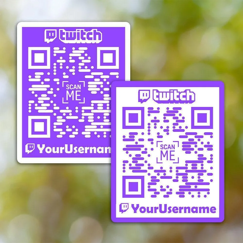 Twitch Square QR sticker