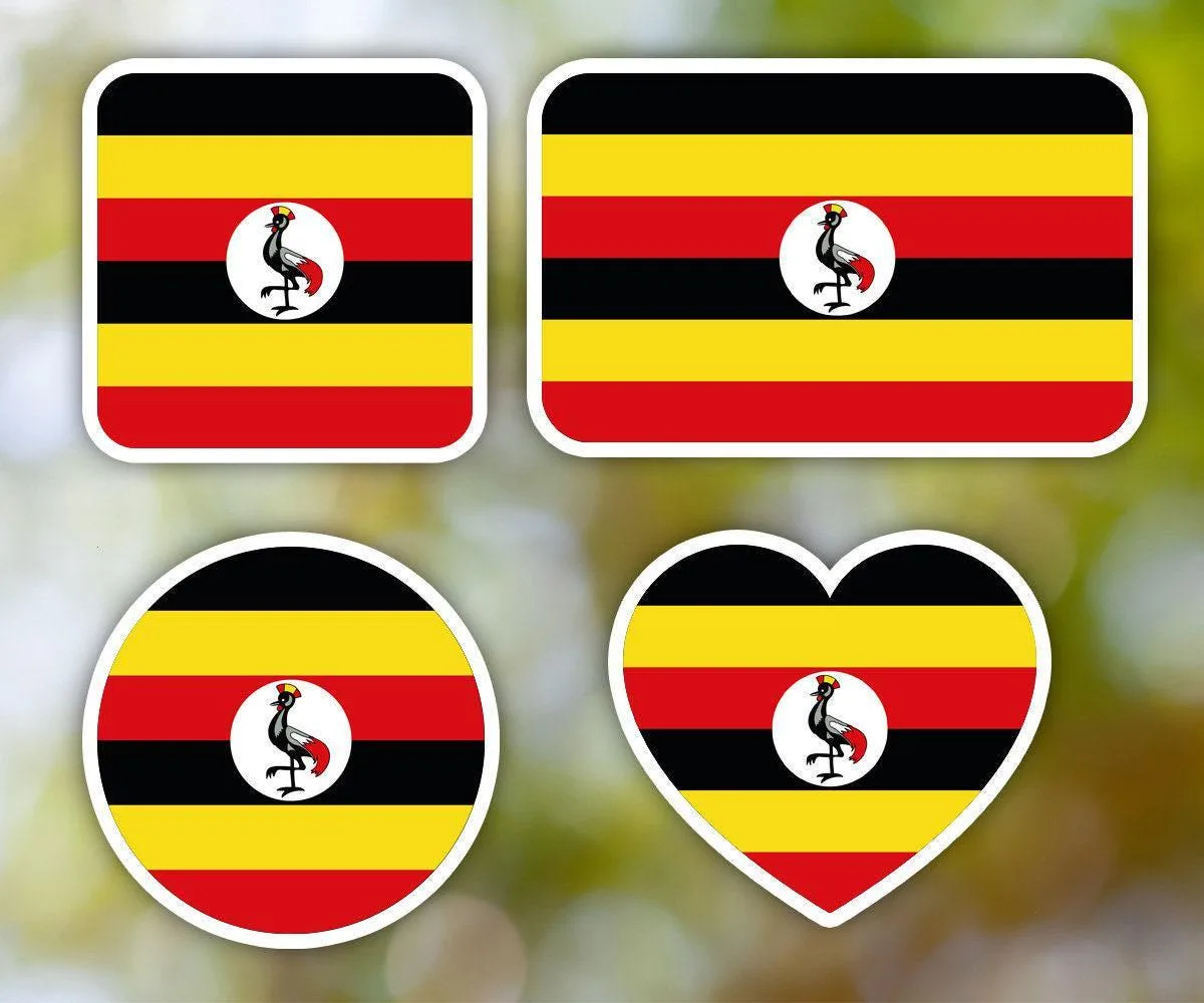 Uganda Geometric Sticker