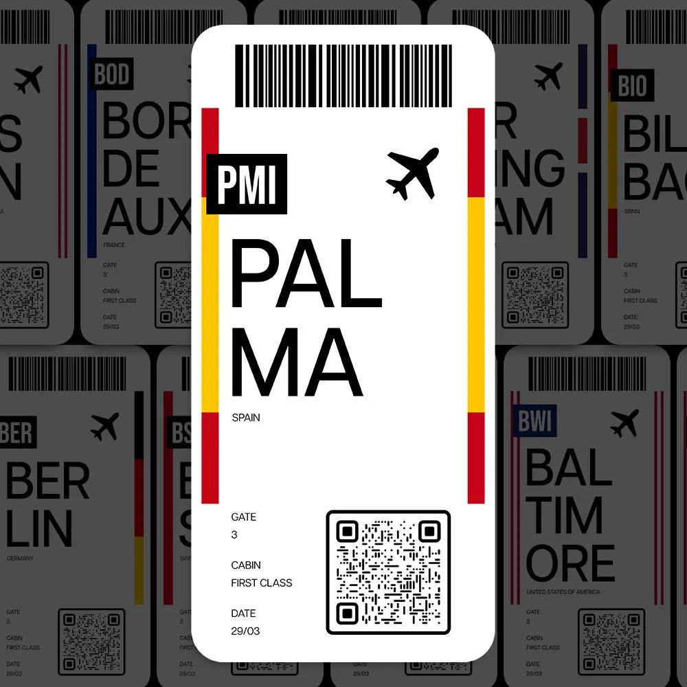 PMI Palma Airport Sticker