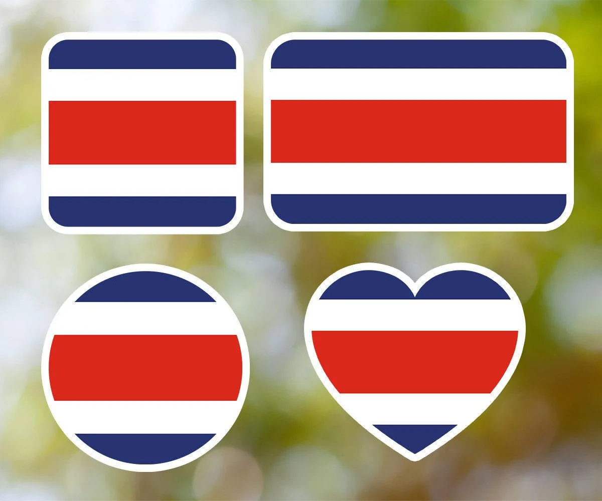 Costa Rica Geometric Sticker