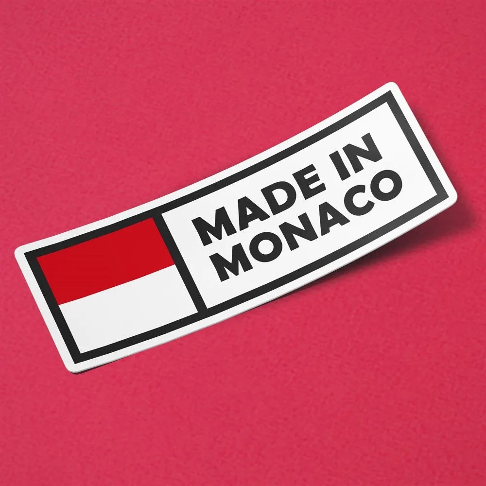 Made in Monaco Sticker