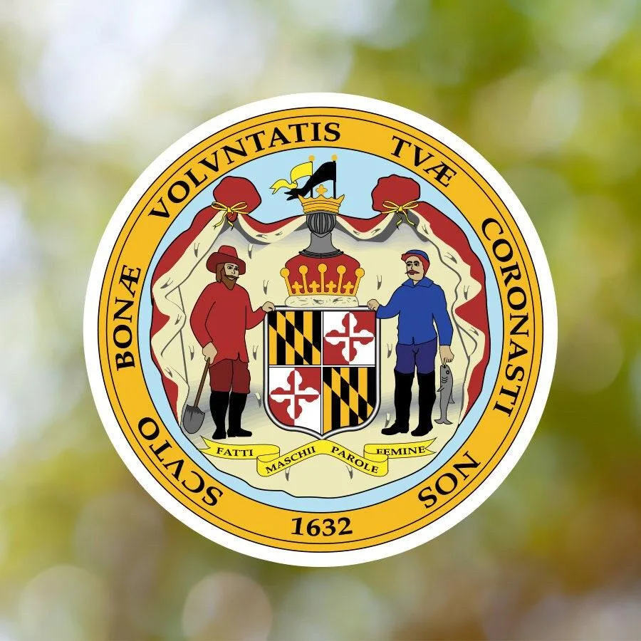 Maryland State Seal Sticker
