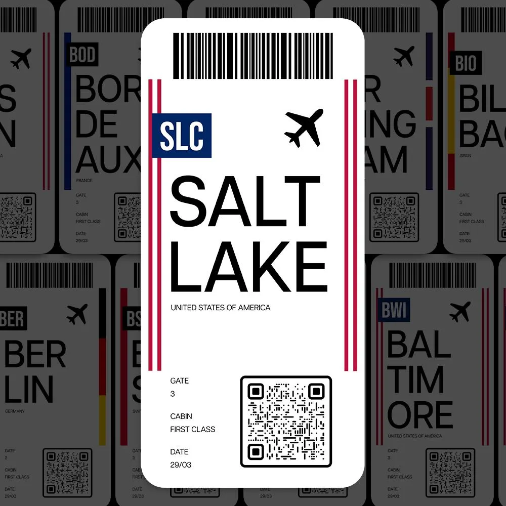 SLC Salt Lake Airport Sticker