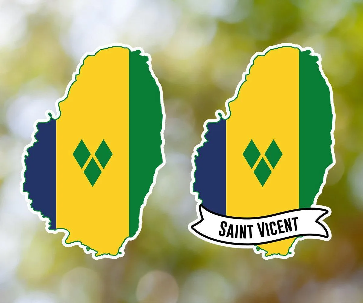 Saint Vincent Country Shaped Sticker