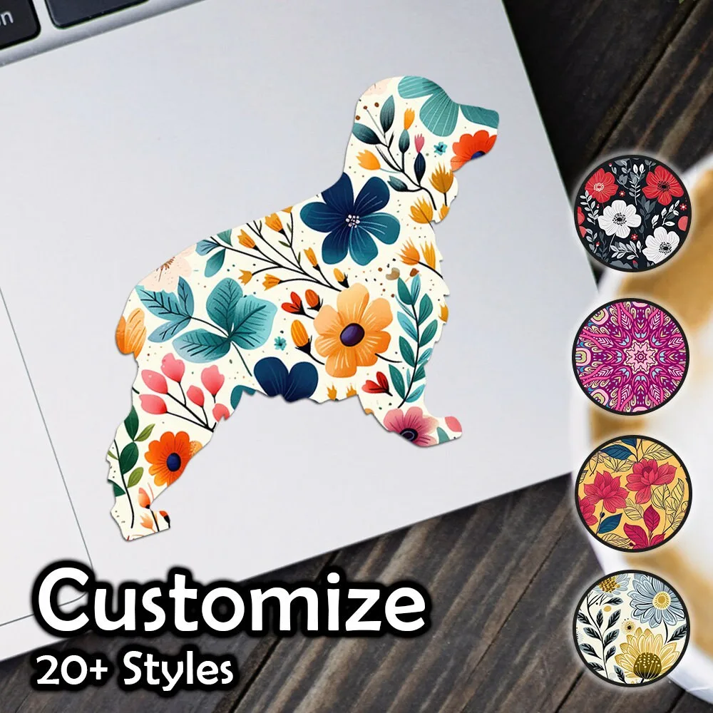 English Cocker Spaniel Patterned Sticker