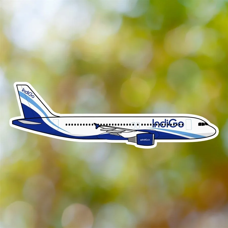 Airbus A320 IndiGo Sticker