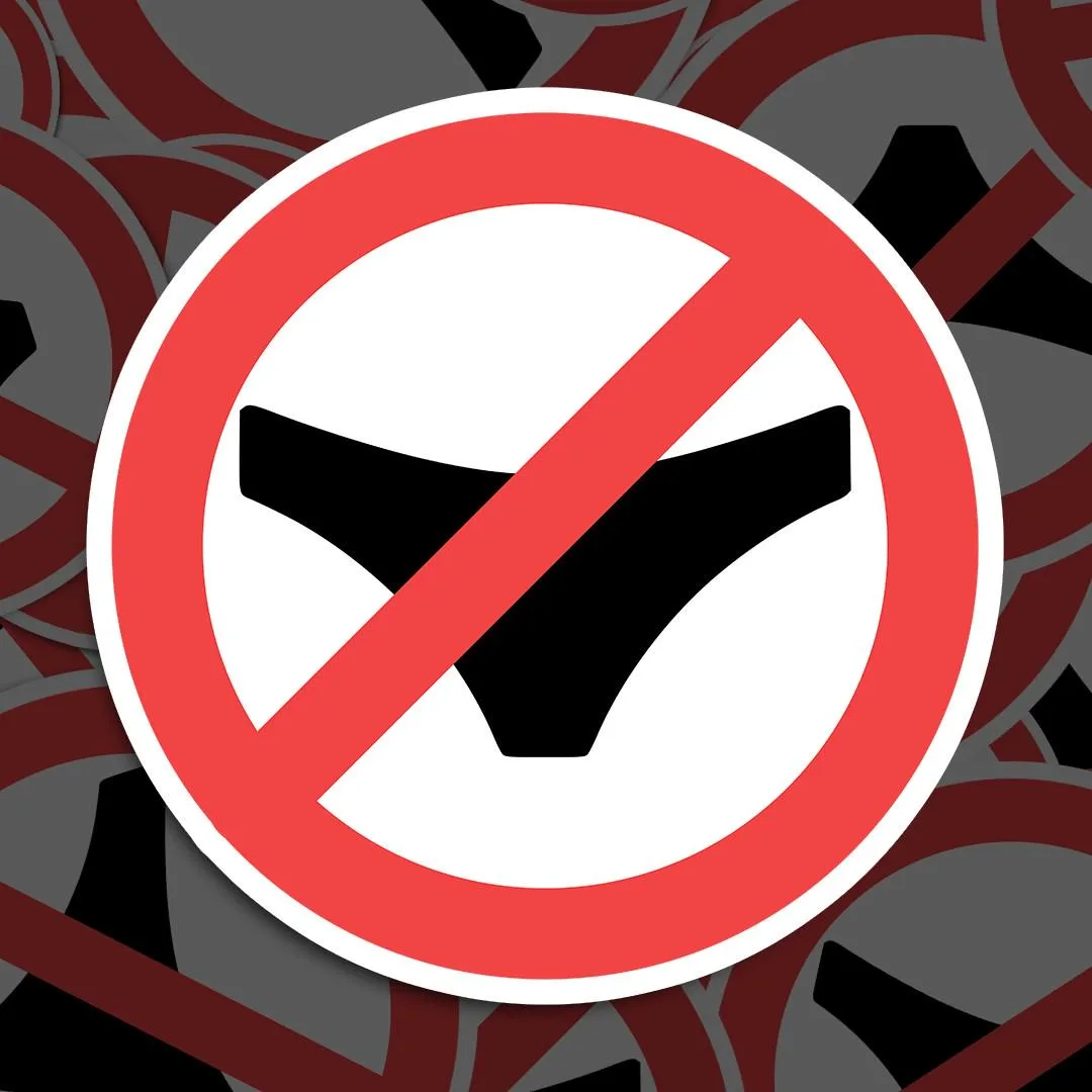 Panties Forbidden Meme Sticker