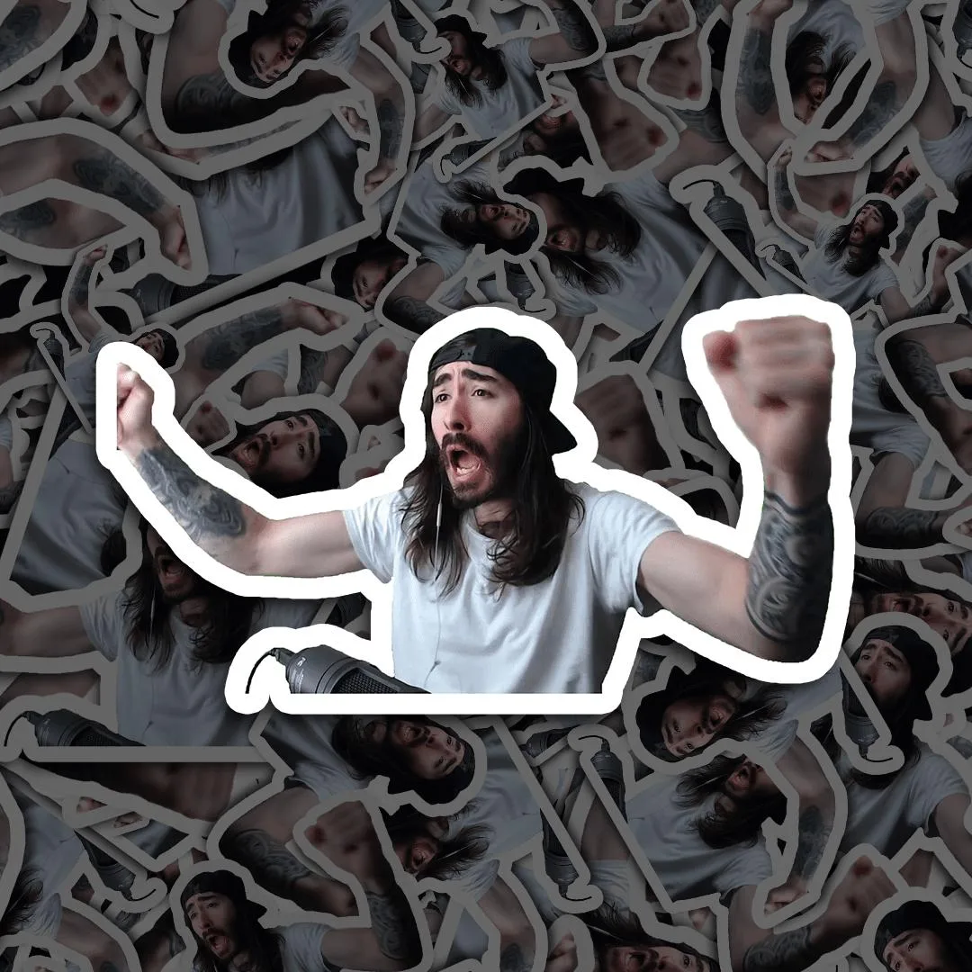 Moist Woo Yeah Baby Meme Sticker