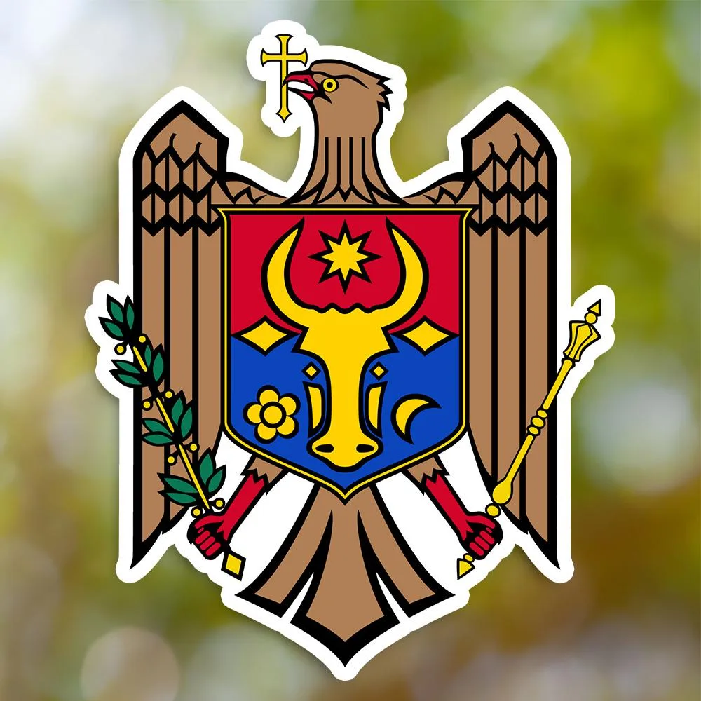 Moldova Coat of Arms Sticker