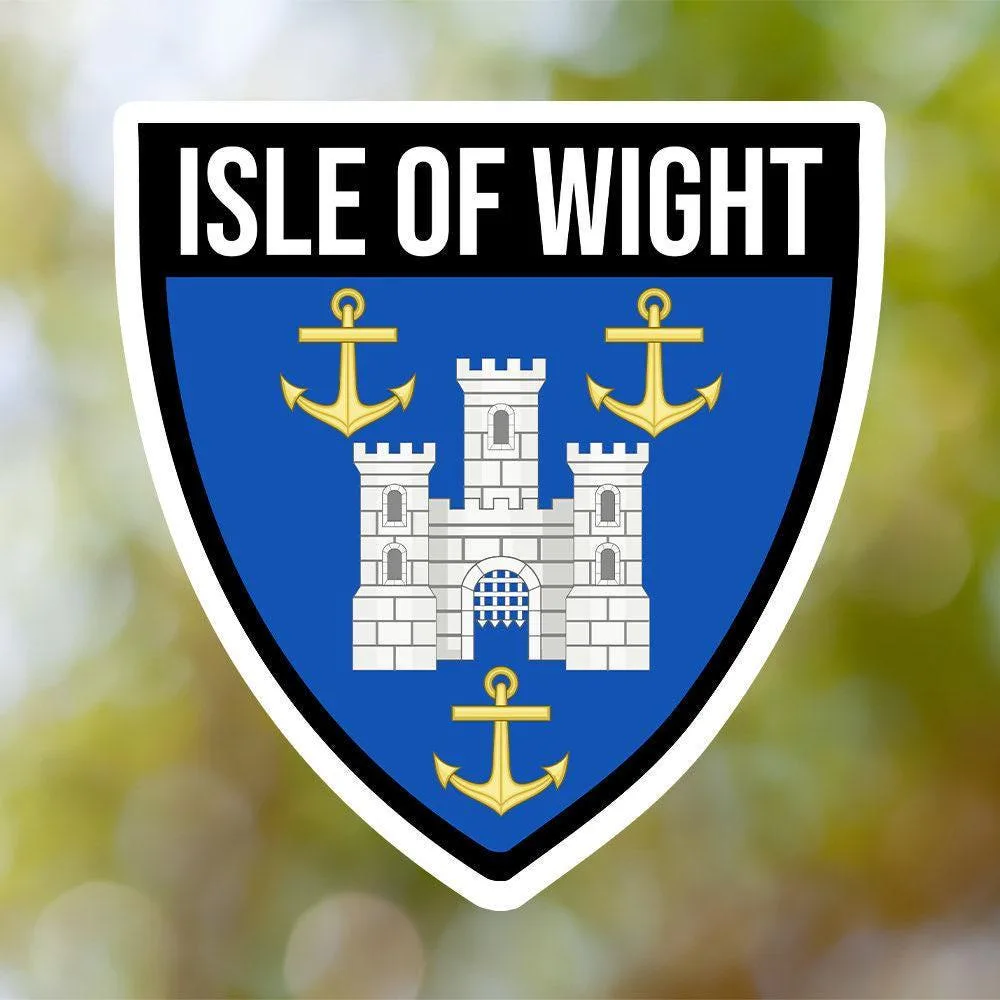 Isle of Wight Shield Sticker