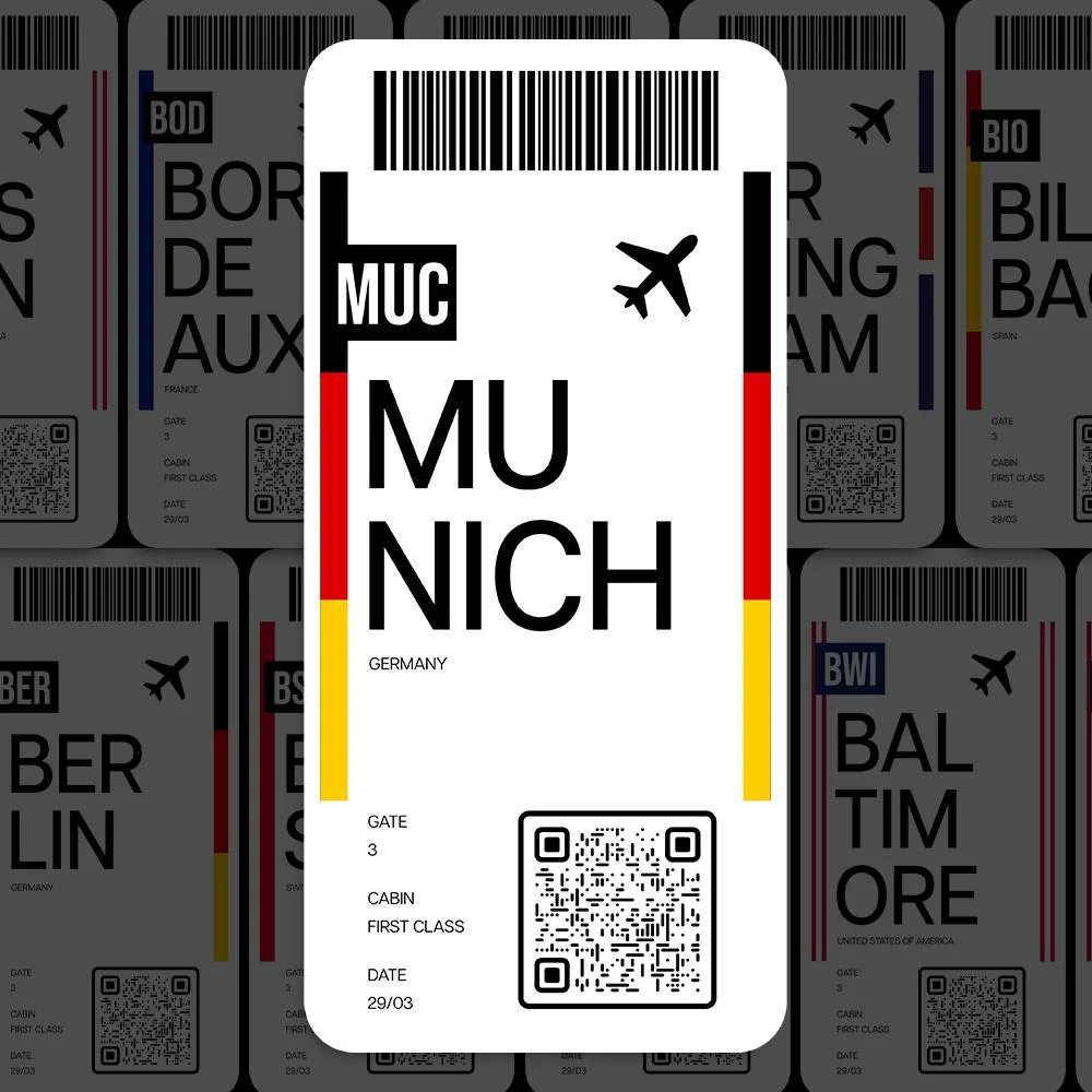 MUC Munich Airport Sticker
