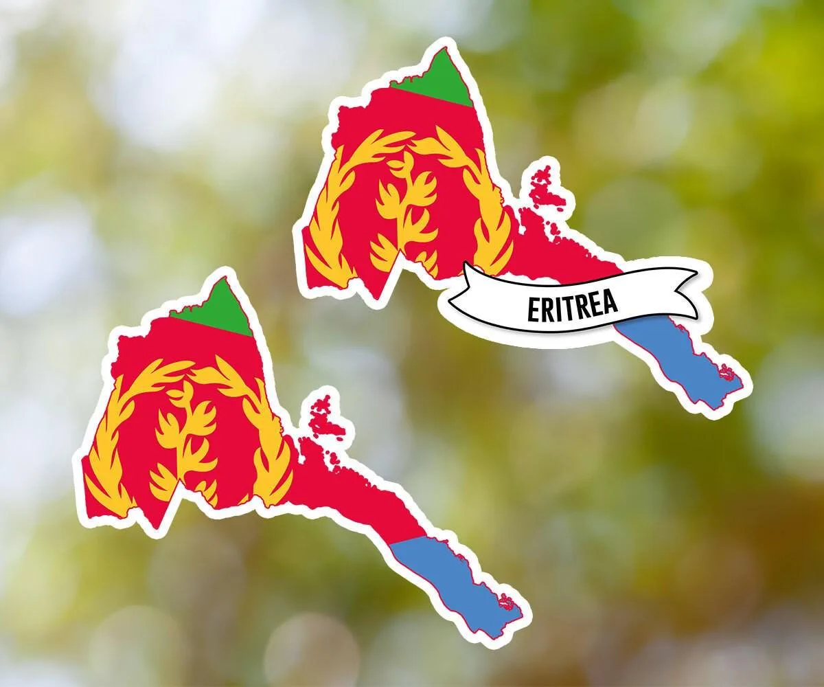Eritrea Country Shaped Sticker