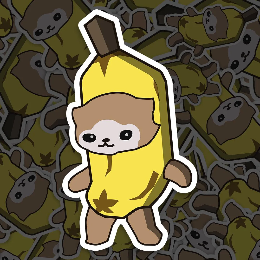 Banana Cat Meme Sticker