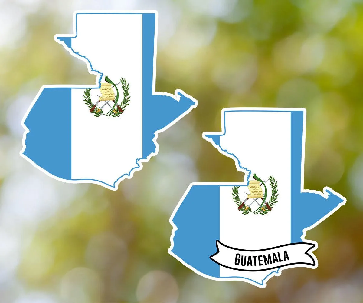 Guatemala Country Shaped Sticker