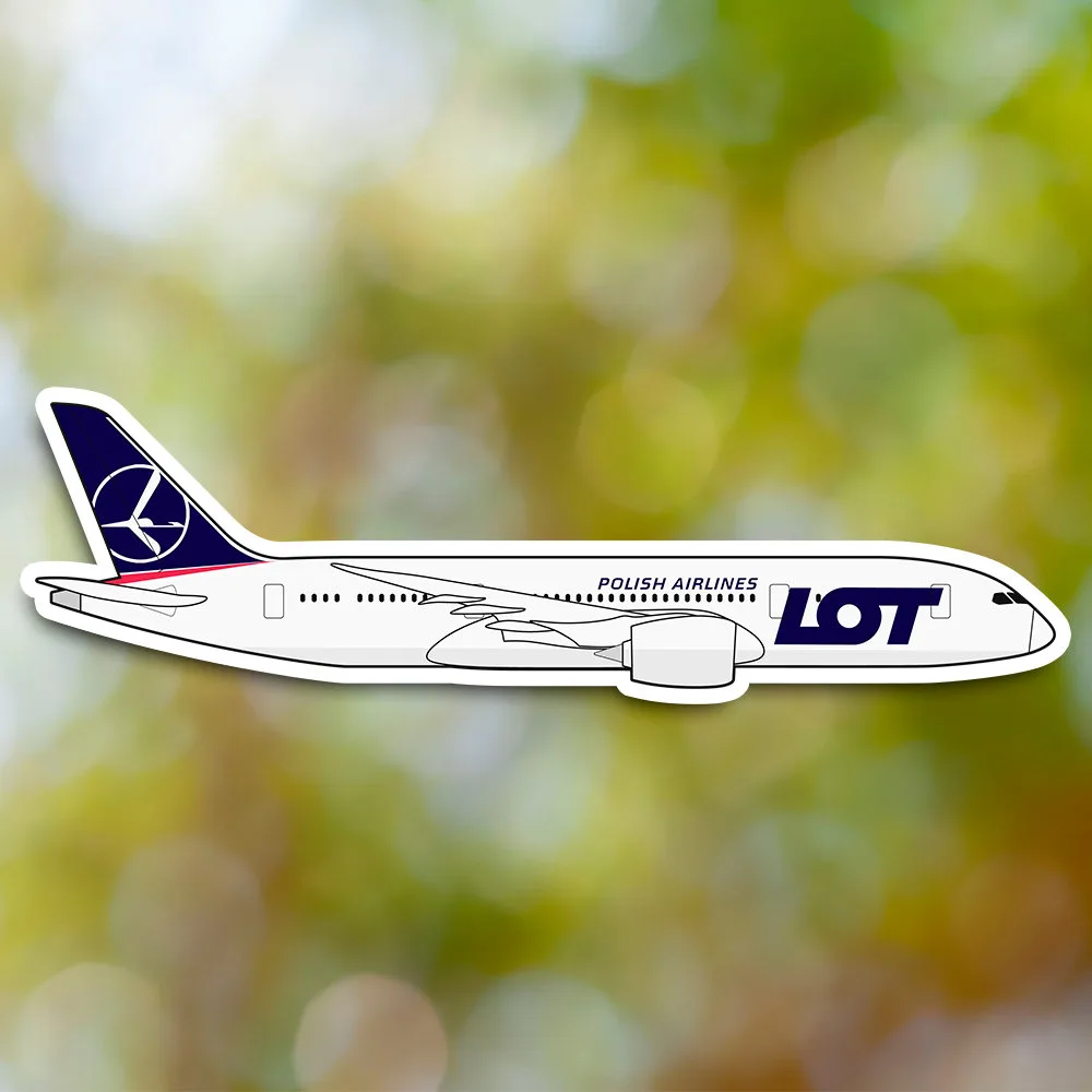 Boeing 787 LOT Polish Sticker