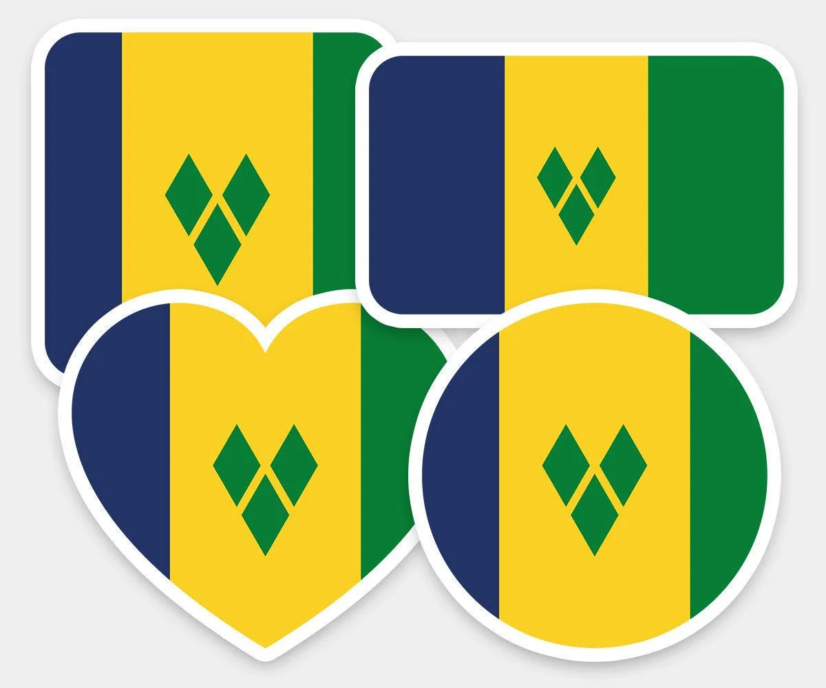 Saint Vincent Geometric Sticker