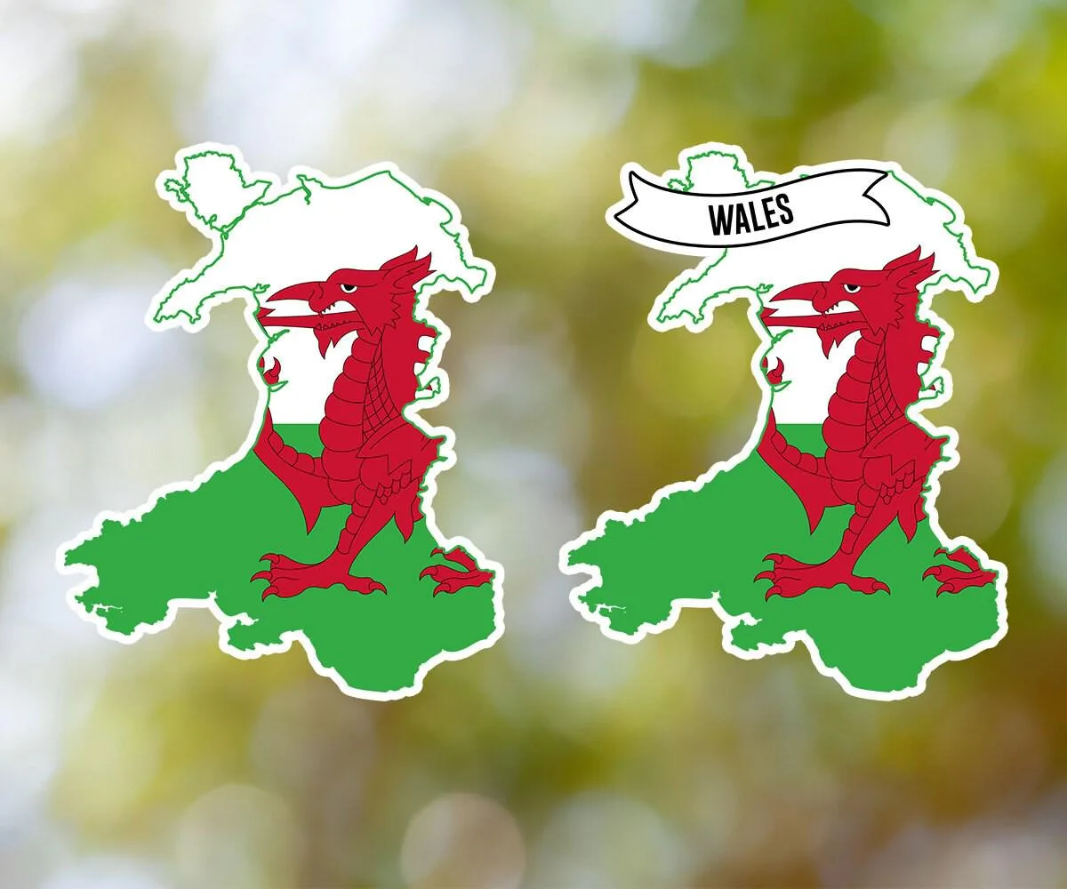 Wales Country Shaped Sticker