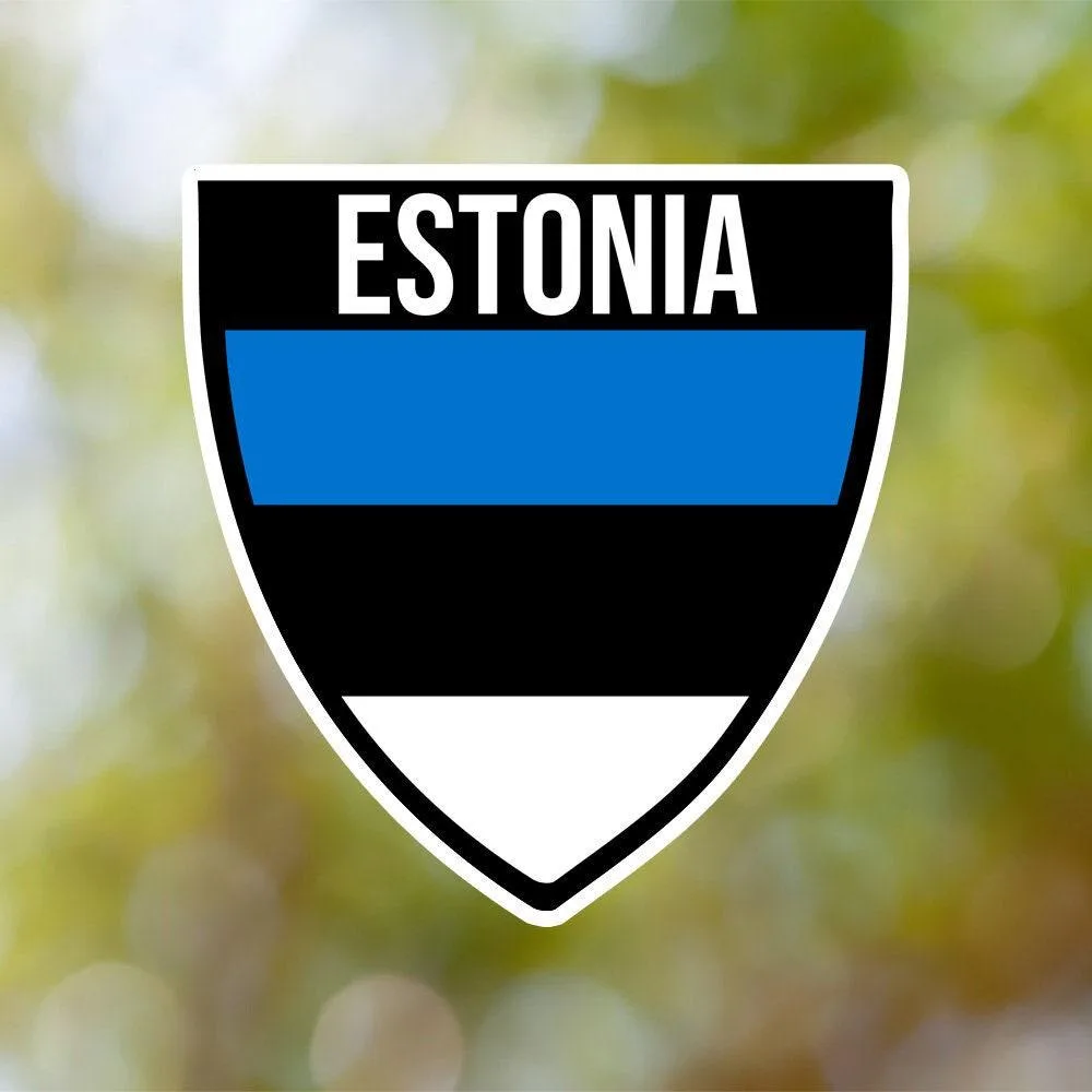 Estonia Shield Sticker