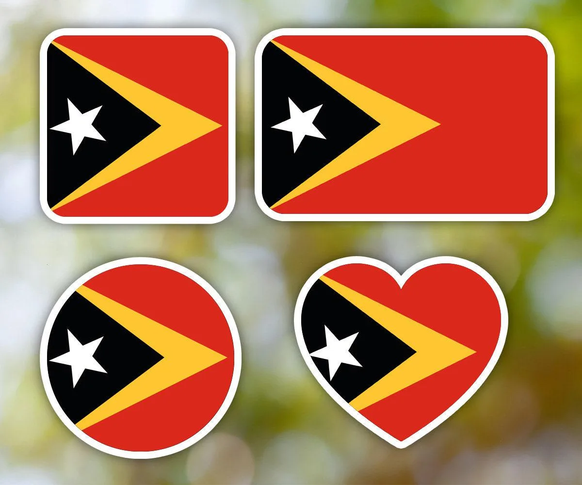 East Timor Geometric Sticker