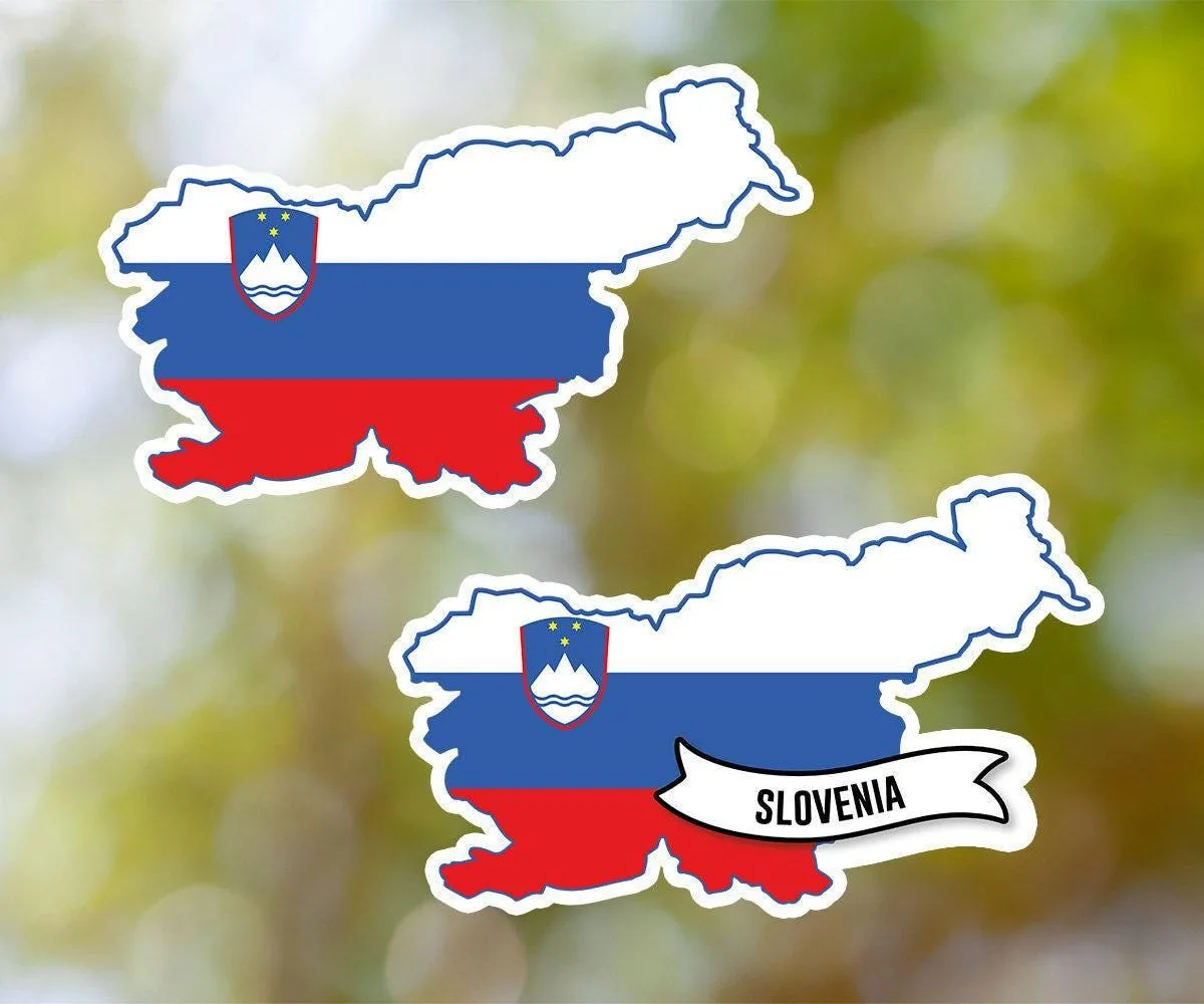 Slovenia Country Shaped Sticker