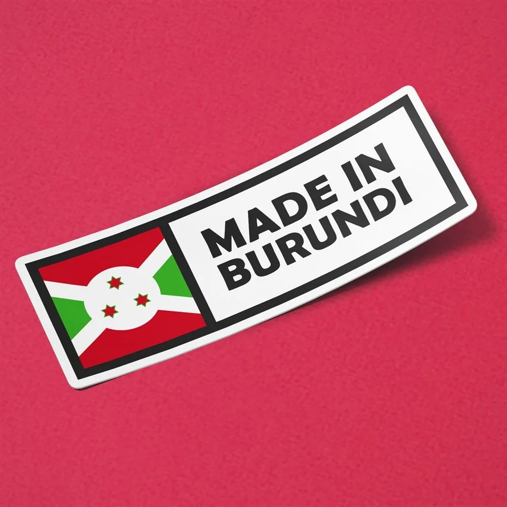 Made in Burundi Sticker