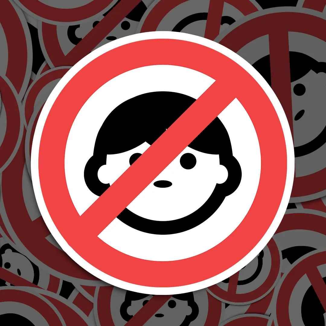 Children Forbidden Sticker
