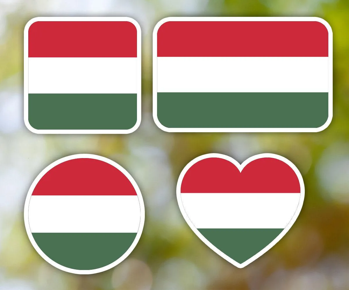 Hungary Geometric Sticker