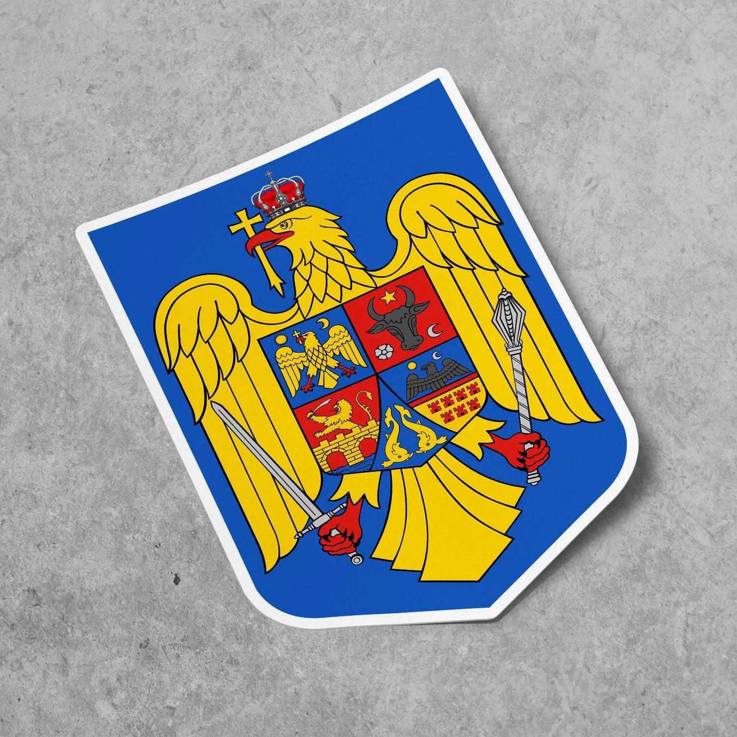Romania Coat of Arms Sticker