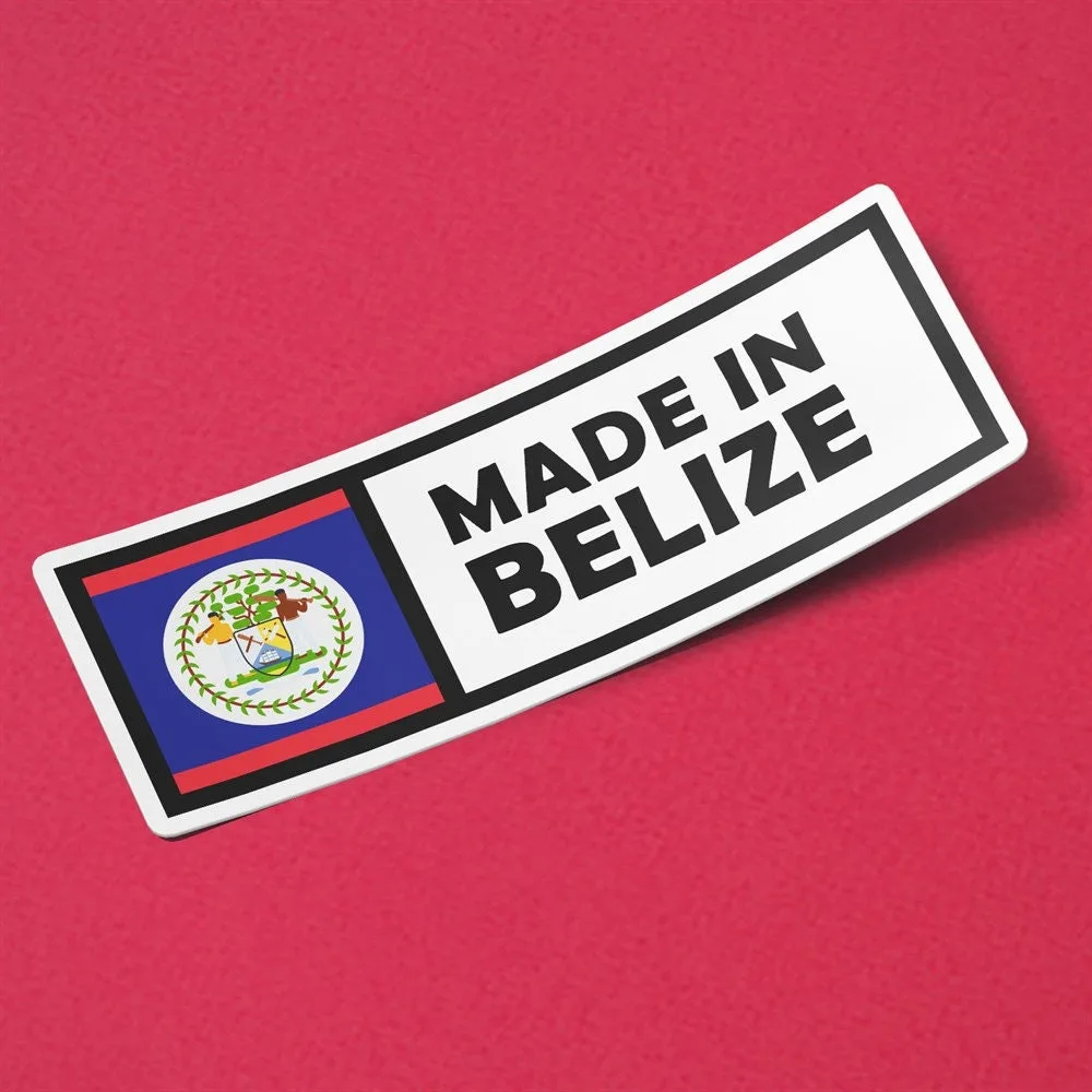Made in Belize Sticker