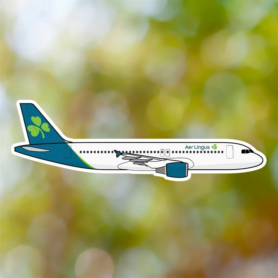 Airbus A320 Aer Lingus Sticker