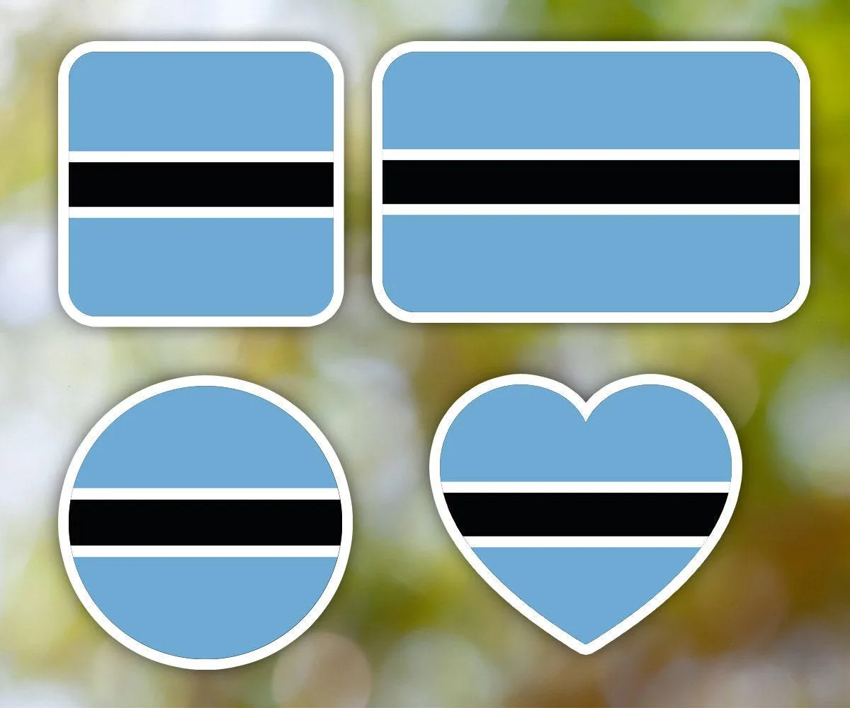 Botswana Geometric Sticker