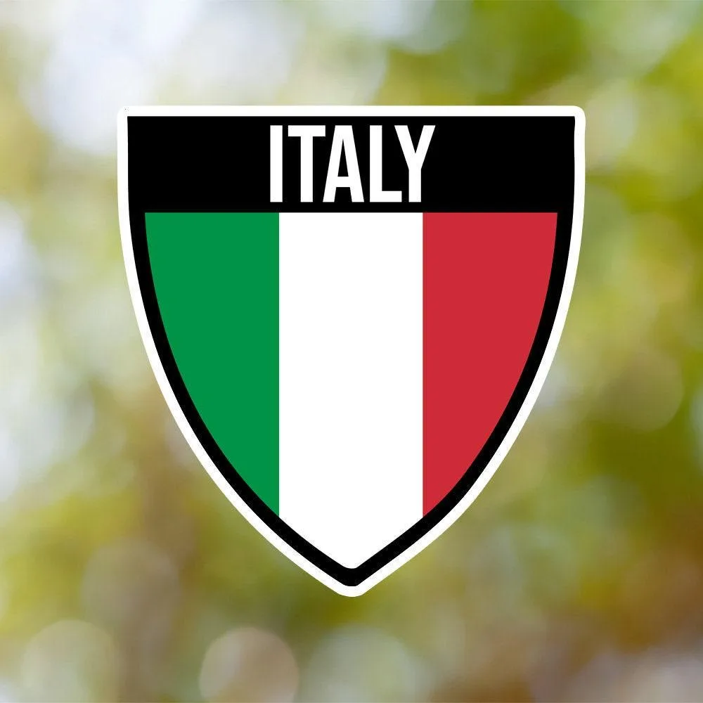Italy Shield Sticker