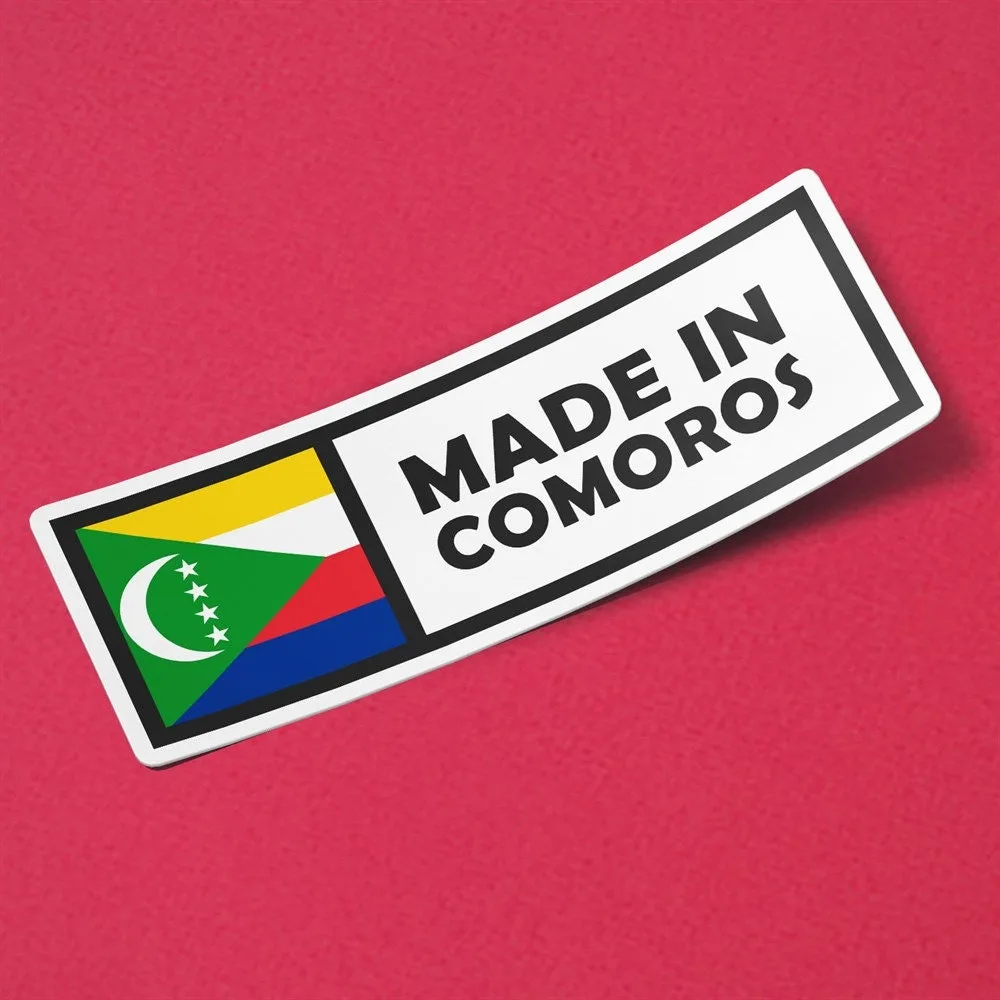 Made in Comoros Sticker