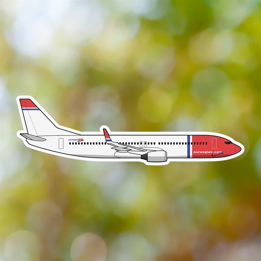 Boeing 737 Norwegian Air Shuttle Sticker