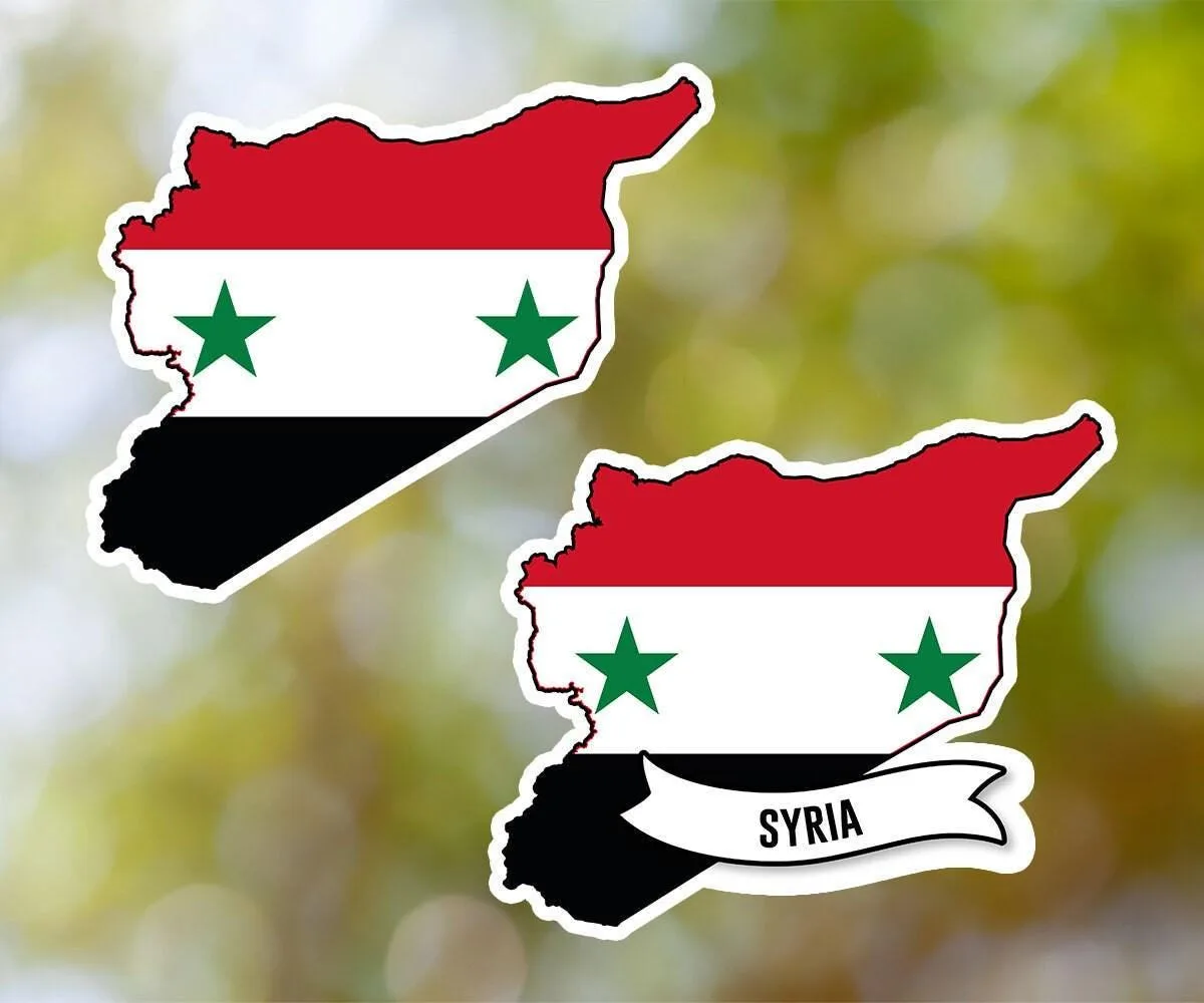 Syria Country Shaped Sticker