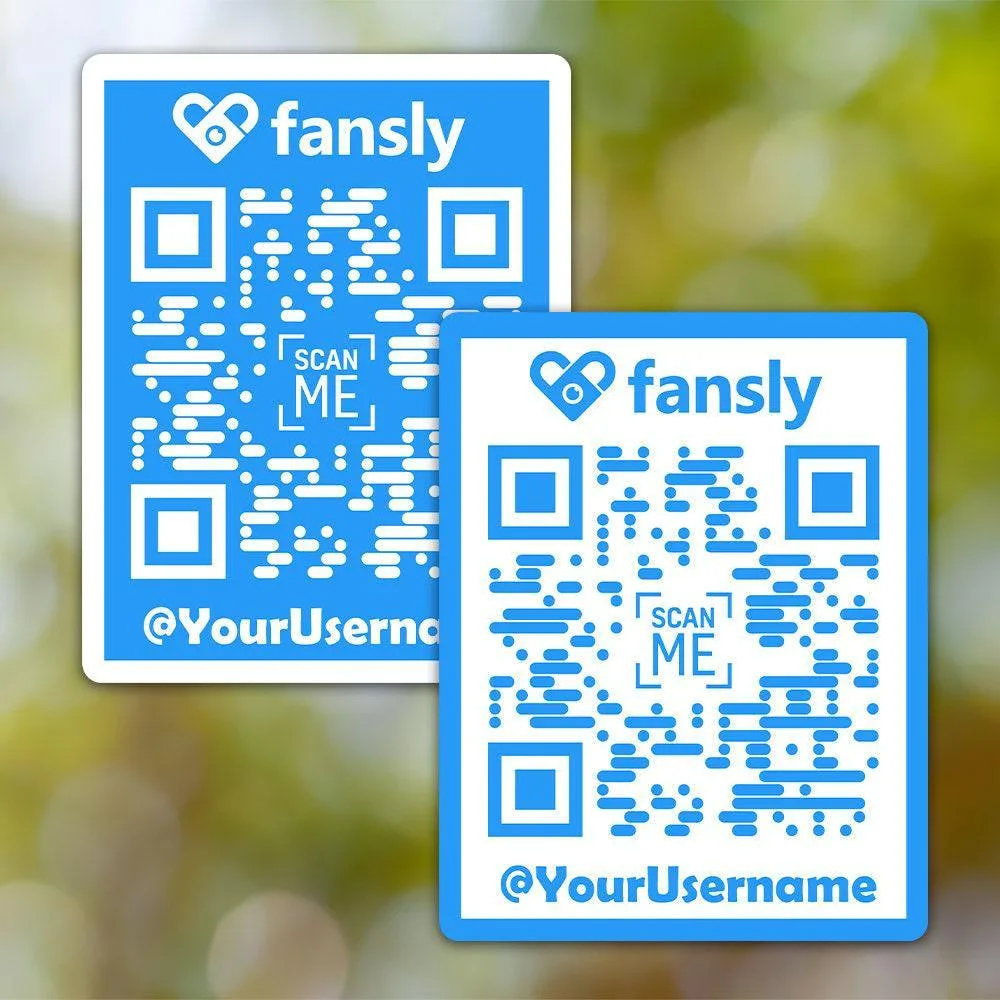Custom Fansly QR Code Sticker