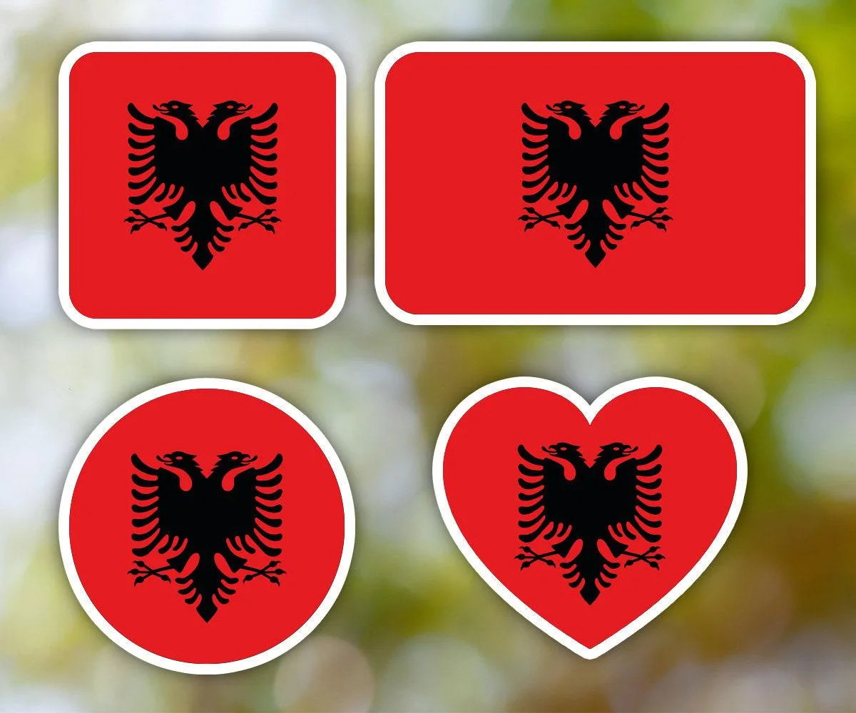 Albania Geometric Sticker