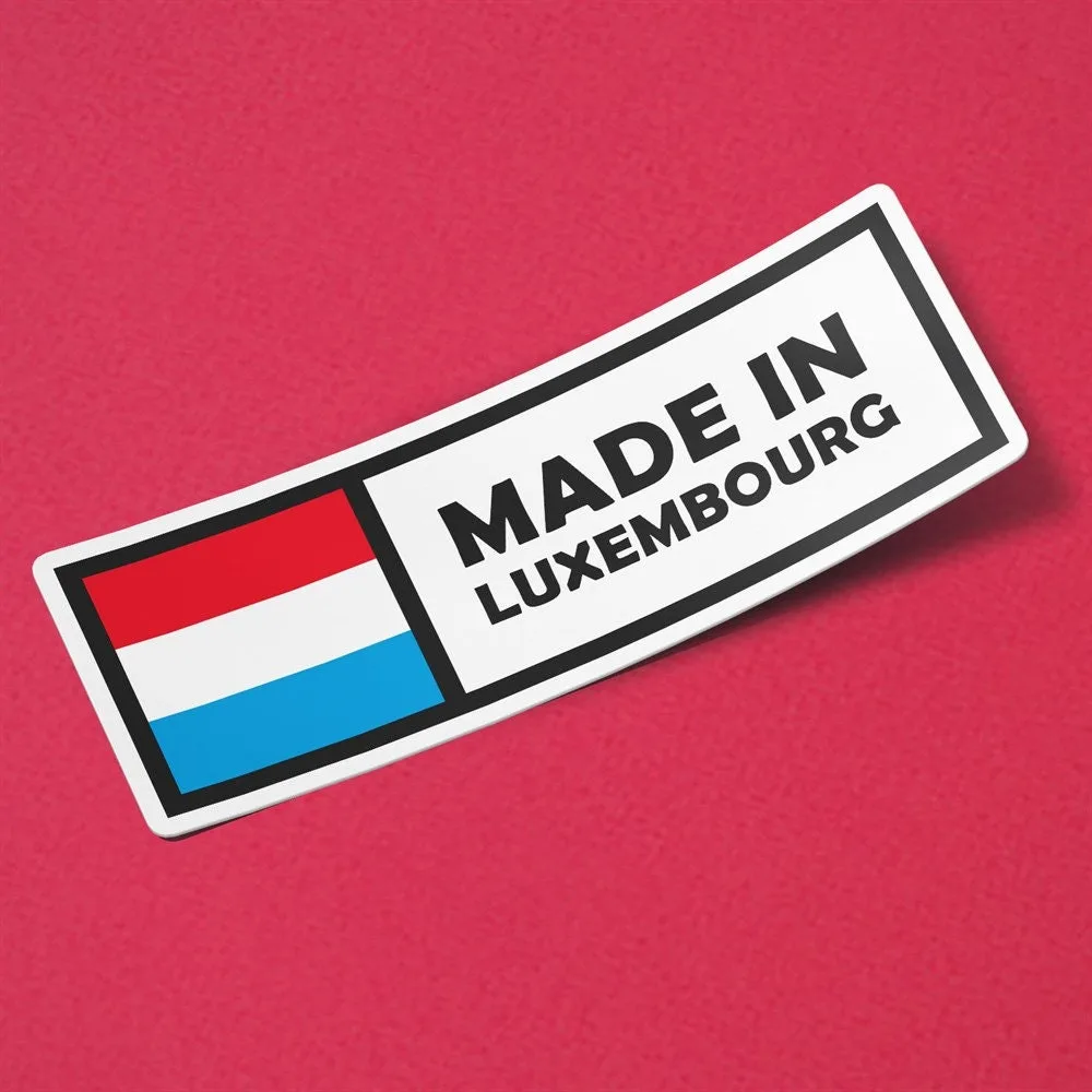 Made in Luxembourg Sticker