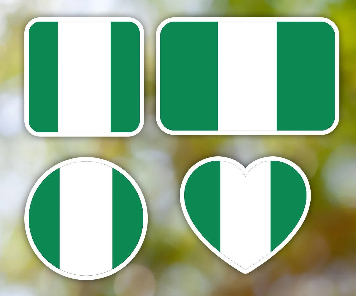 Nigeria Geometric Sticker