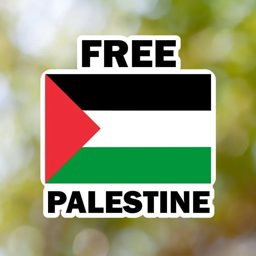 Free Palestine Flag Sticker