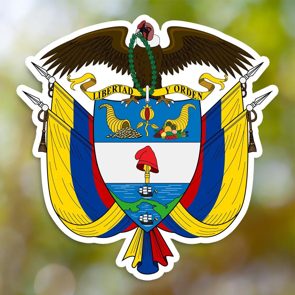 Colombia Coat of Arms Sticker
