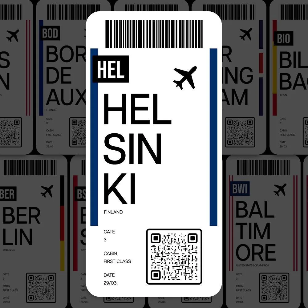 HEL Helsinki Airport Sticker