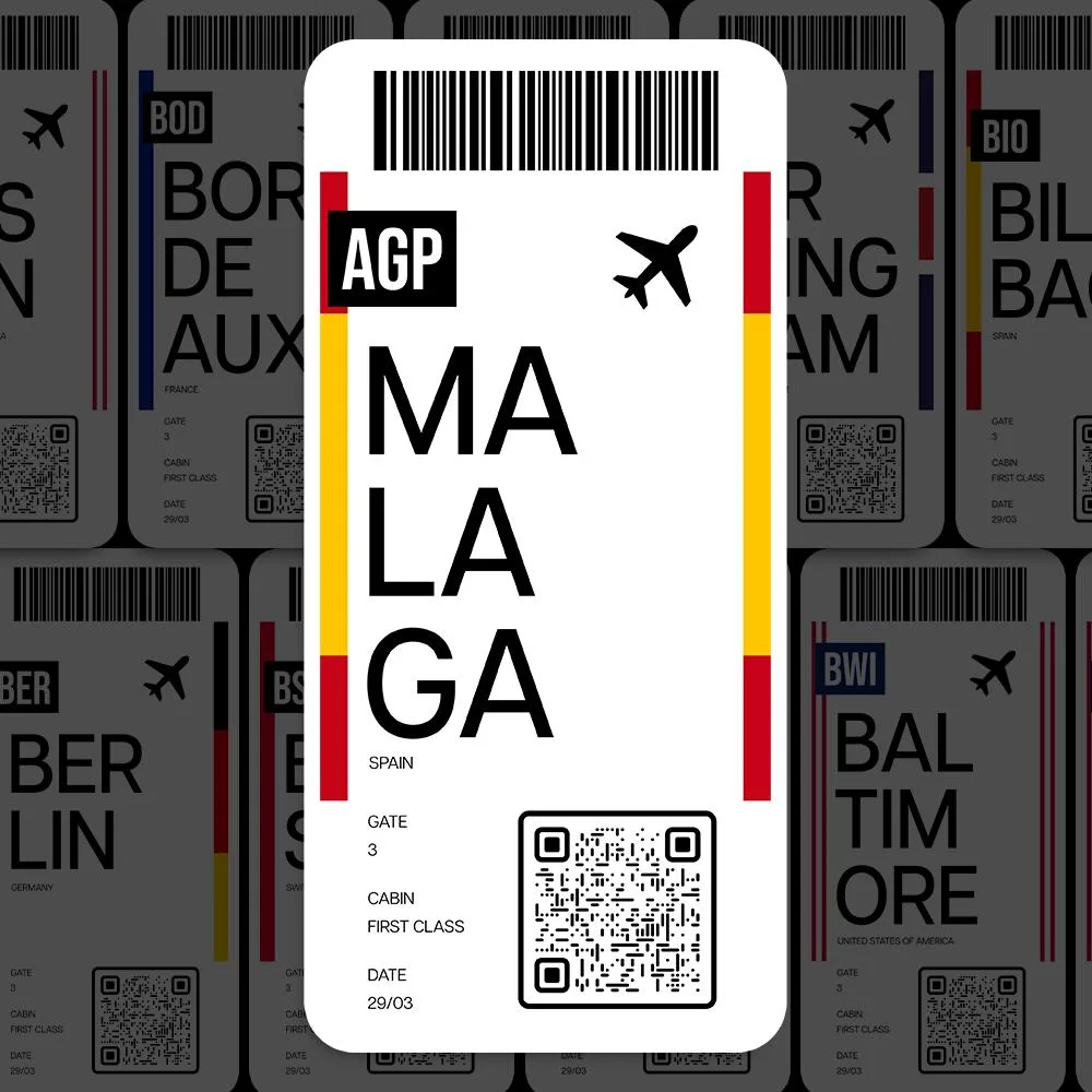 AGP Malaga Airport Sticker