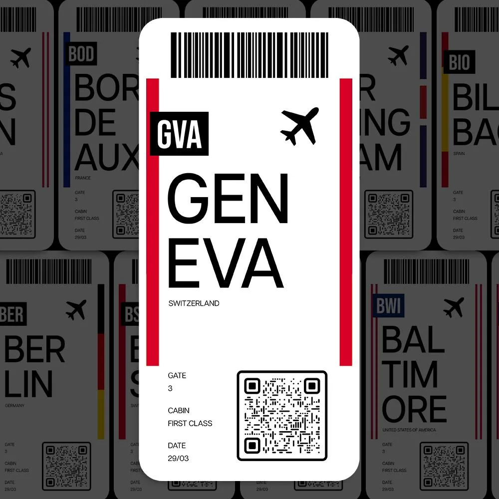 GVA Geneva Airport Sticker