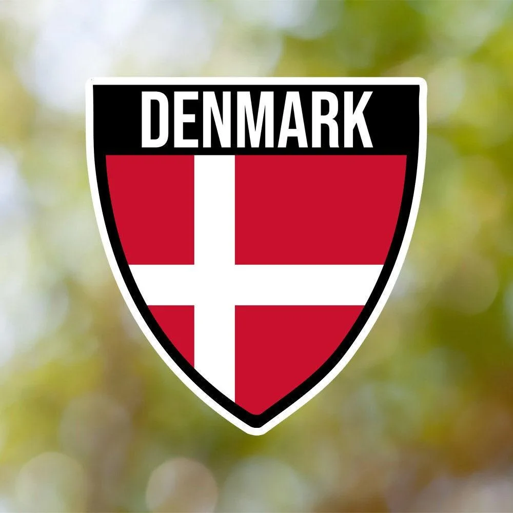 Denmark Shield Sticker