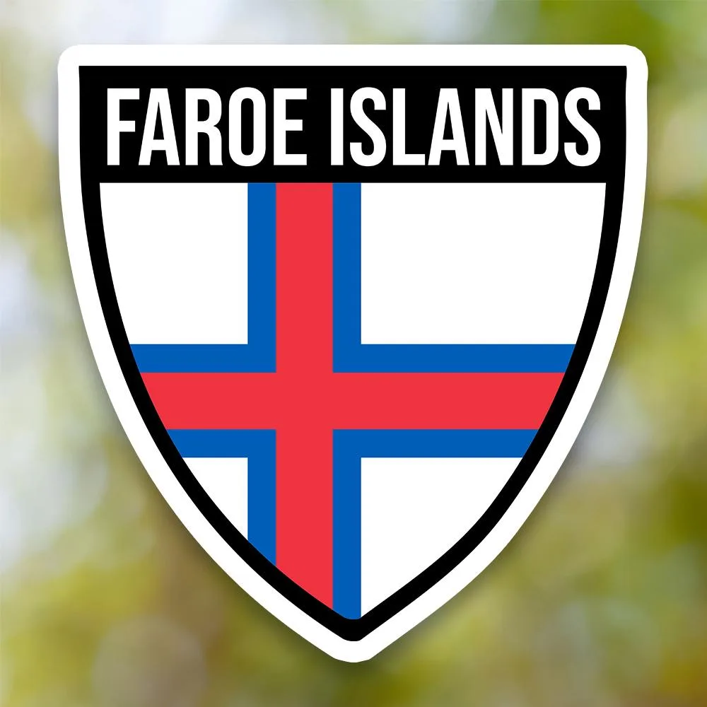 Faroe Islands Shield Sticker