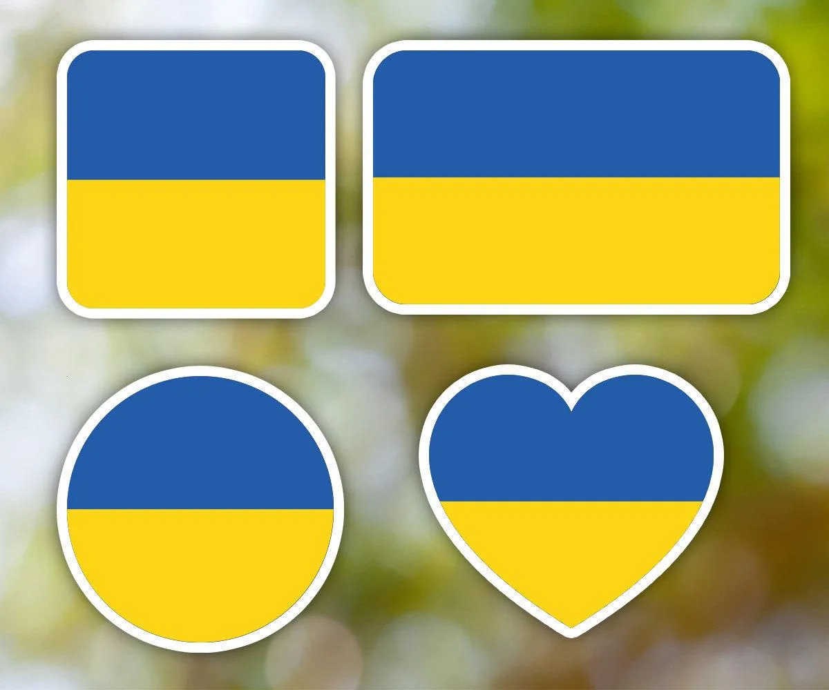 Ukraine Geometric Sticker